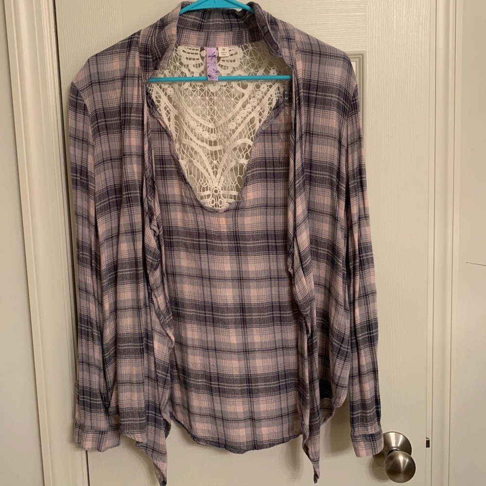 Plaid button down